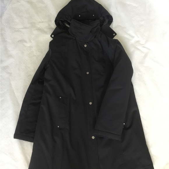 London Fog Evelyn 3/4 Length Black Winter Jacket, Size L - Picture 7 of 13